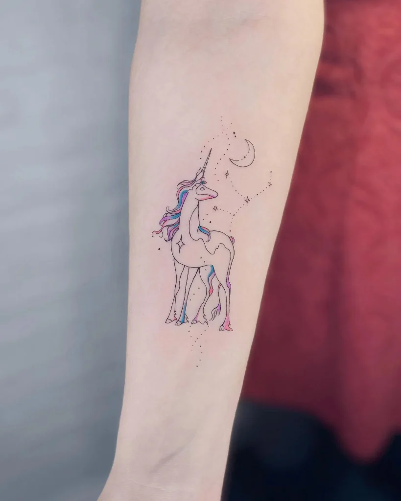 ### Celestial Unicorn and Moon