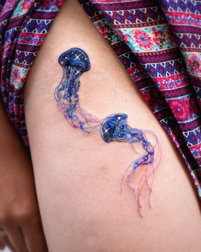 **Cosmic Jelly Duo Tattoo**