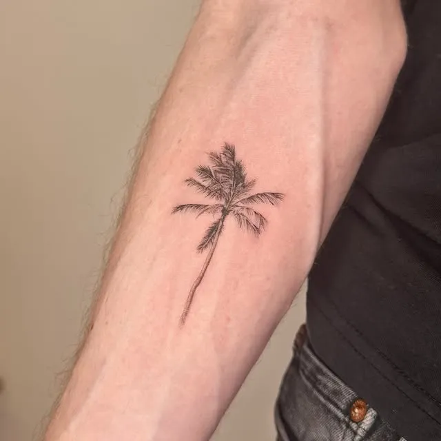 ### Elegant Palm Simplicity Tattoo