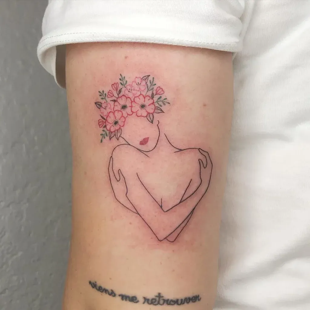 **Embrace Yourself Blooms Tattoo**