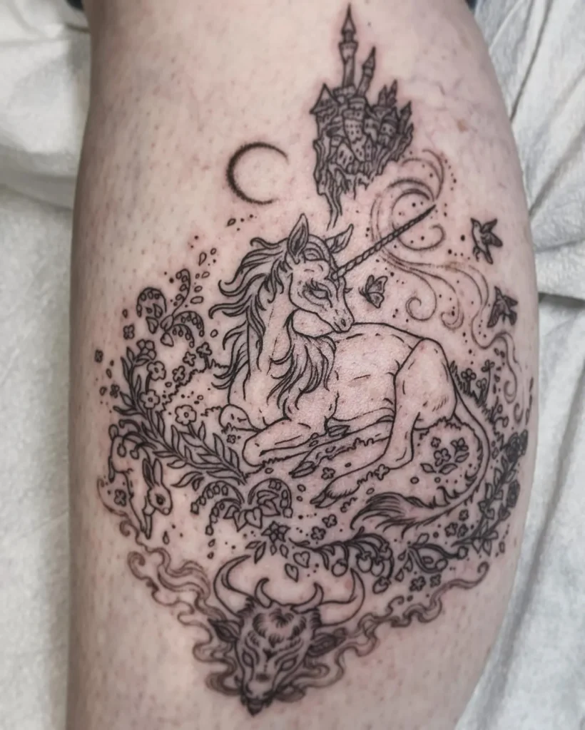 # Enchanted Forest Unicorn Tattoo