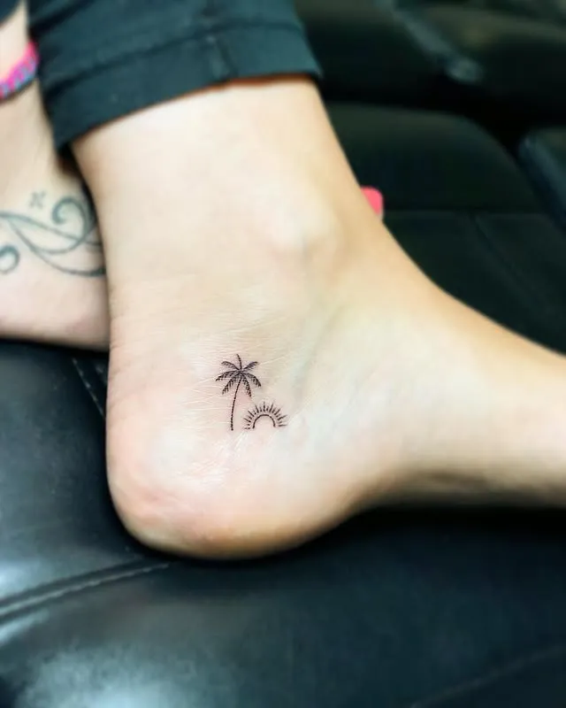 ### Mini Palm Oasis Tattoo