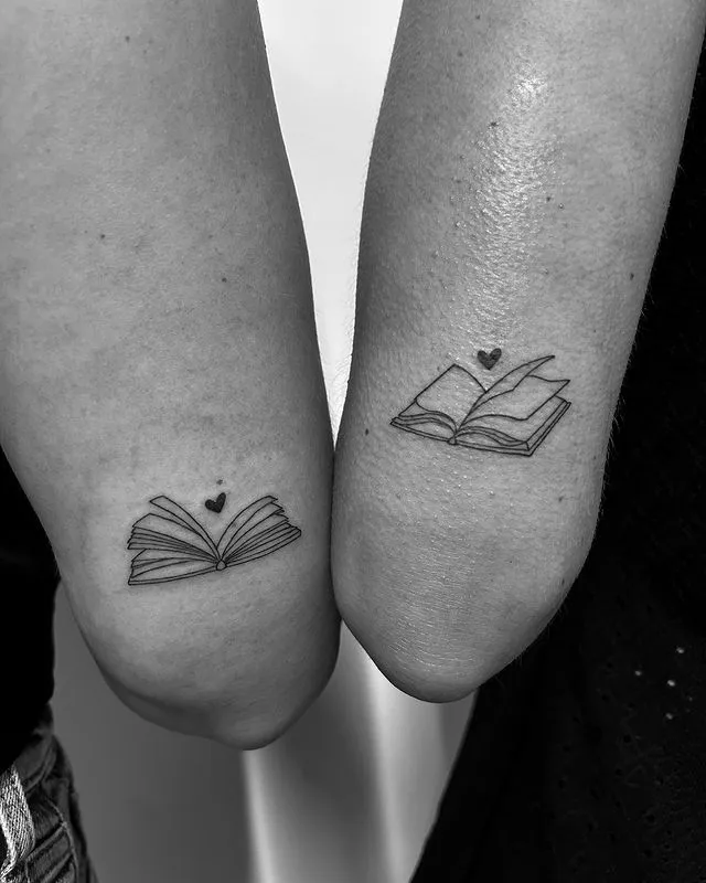 **Open Pages Friendship Tattoo**