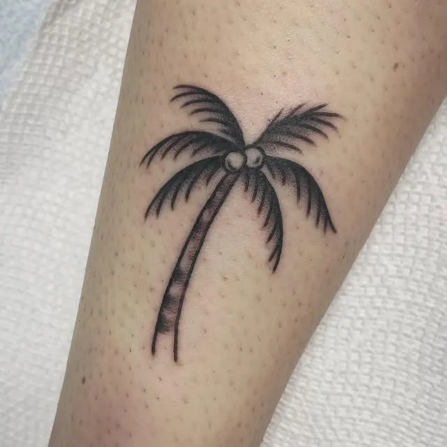 ### Simple Palm Silhouette Tattoo