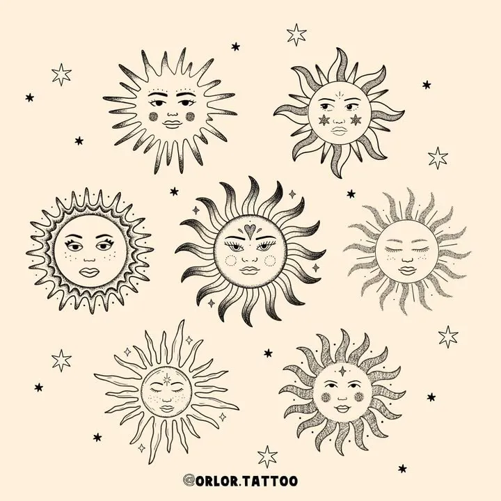 **Celestial Face Collection Tattoo**