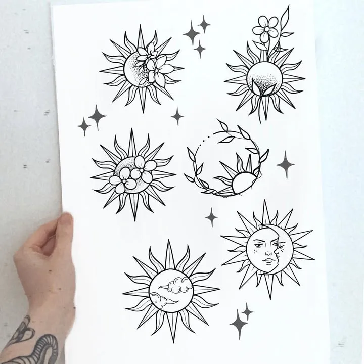 **Daisy Sunburst Tattoo**