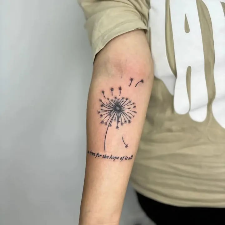 16 Dandelion Tattoos That Capture Whimsy and Freedom