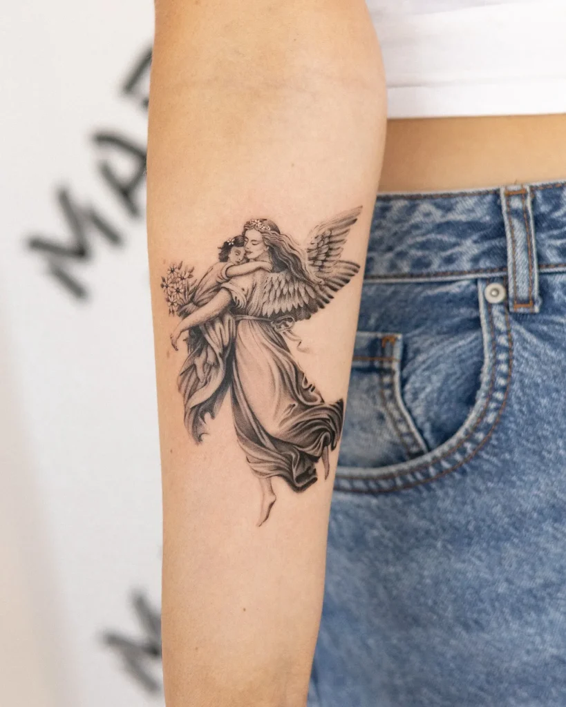 **Embrace in Flight Tattoo**