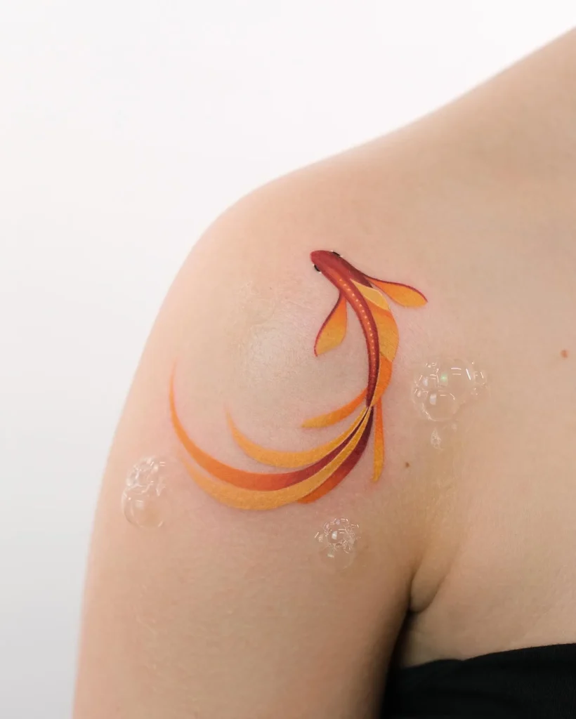 **Graceful Goldfish Tattoo**