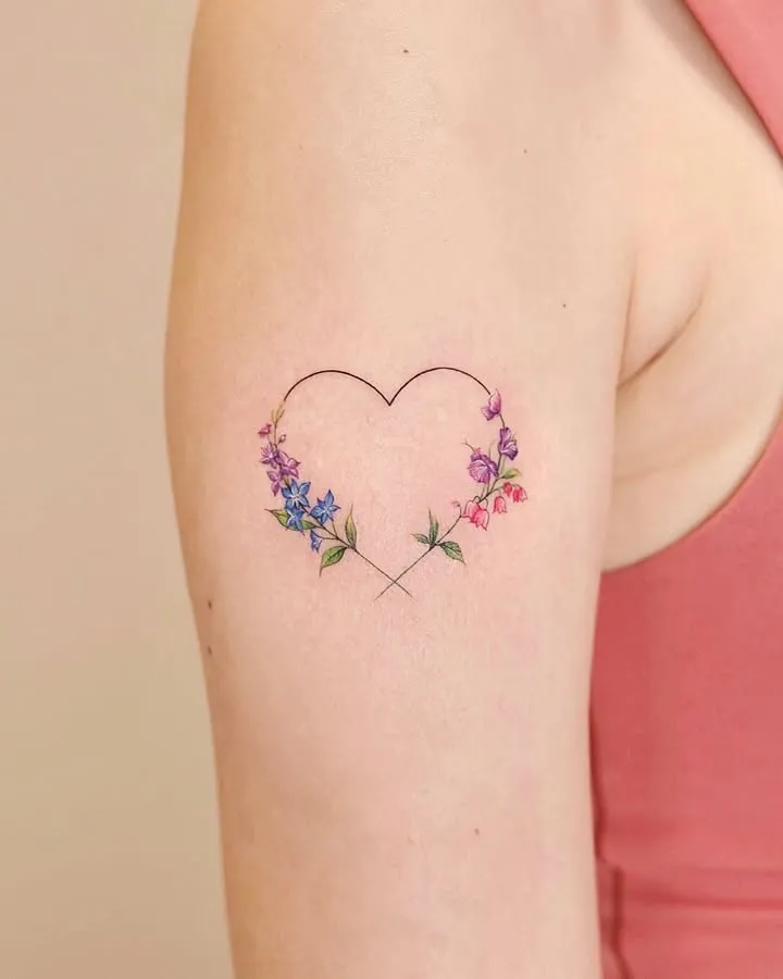 Heart of Blooms Tattoo