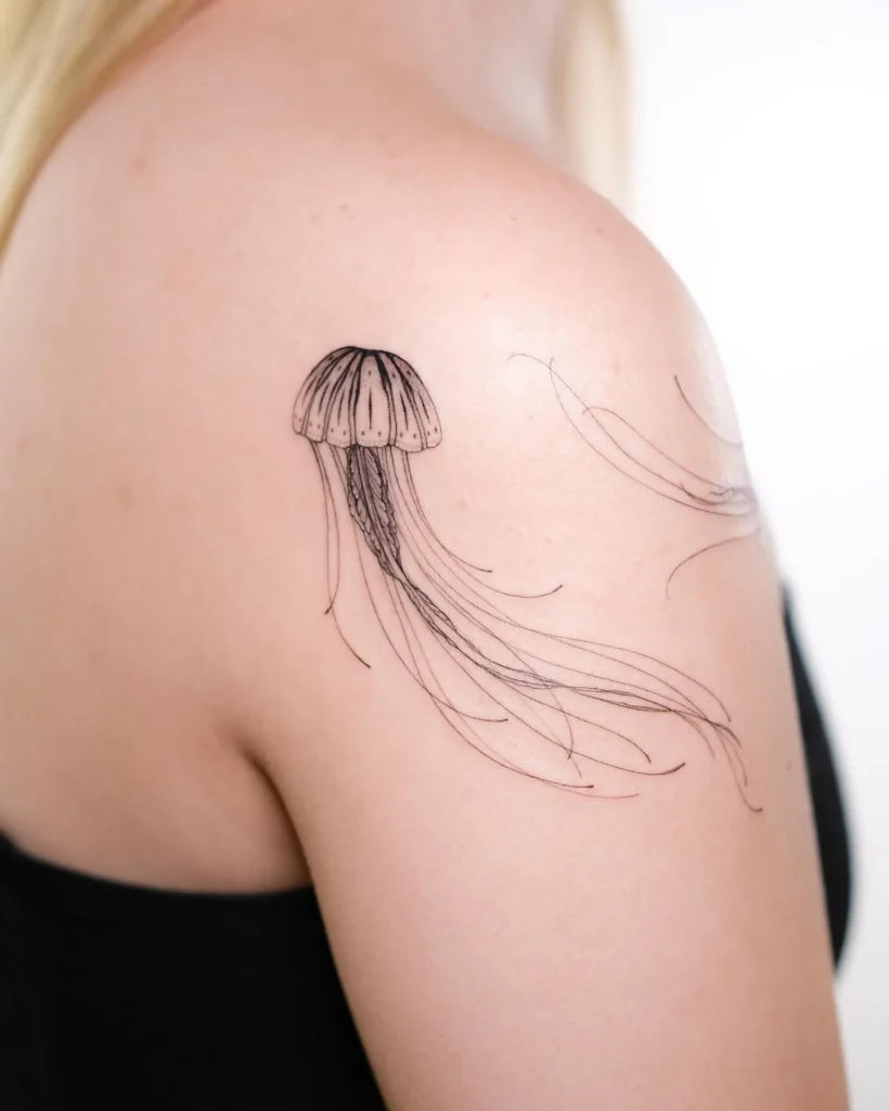 **Jellyfish Drift Tattoo**