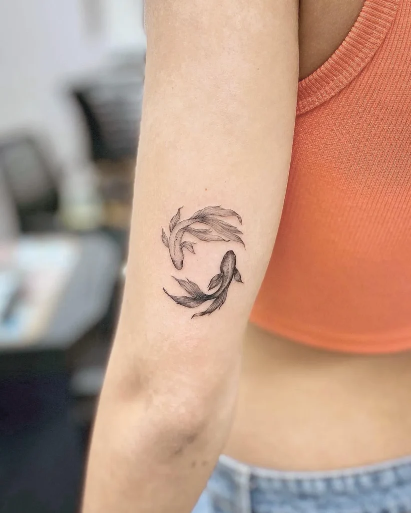 **Koi in Harmony Tattoo**