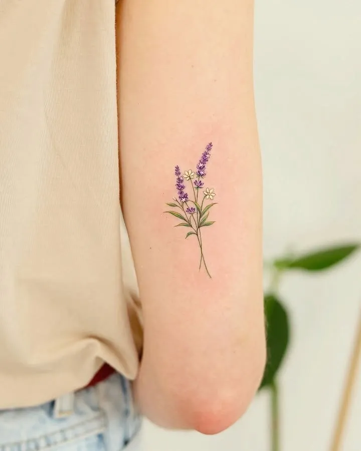 ### Lavender Embrace Tattoo