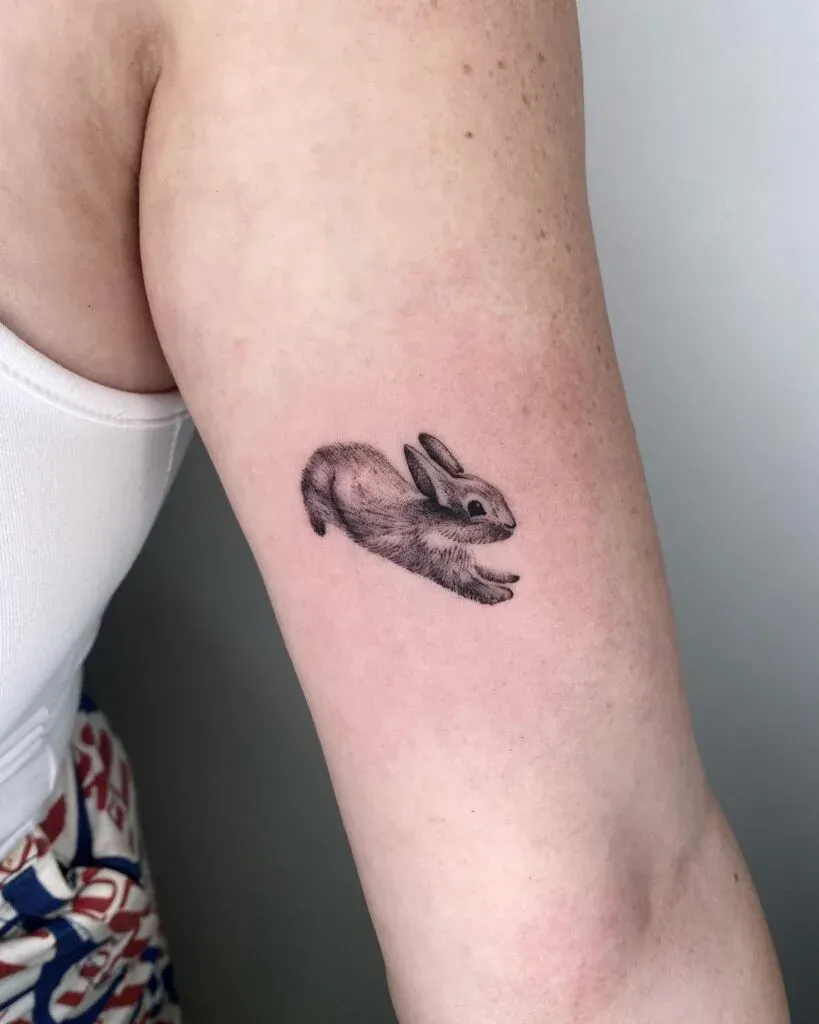 **Leaping Bunny Tattoo**