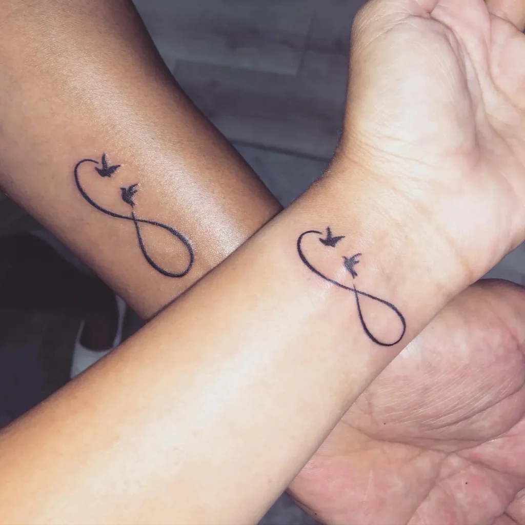 ### Matching Bird Infinity Tattoos