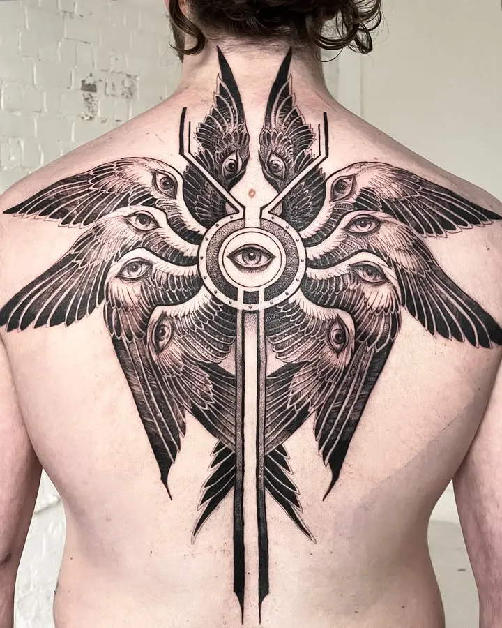 ### Mystical Eye Wings Tattoo