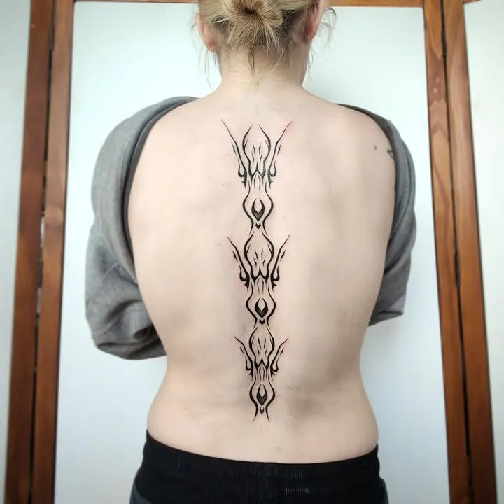 ### Mystical Spine Alignment Tattoo