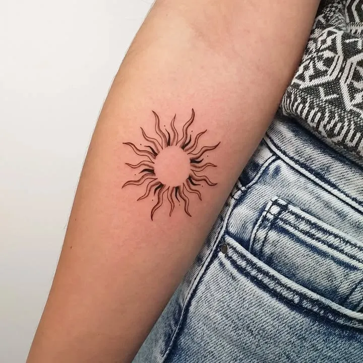 **Radiant Minimalism Tattoo**