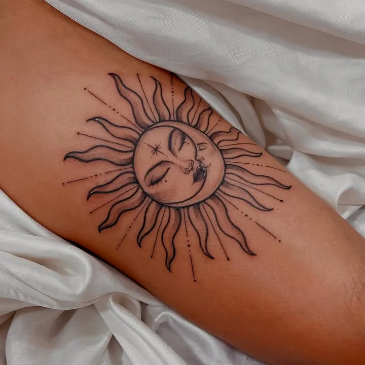 **Sleepy Sun Kiss Tattoo**