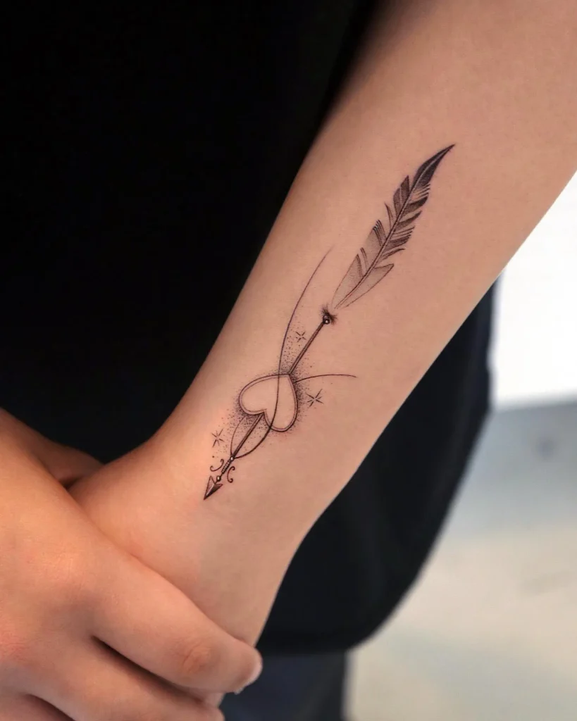 **Arrow Heart Tattoo**