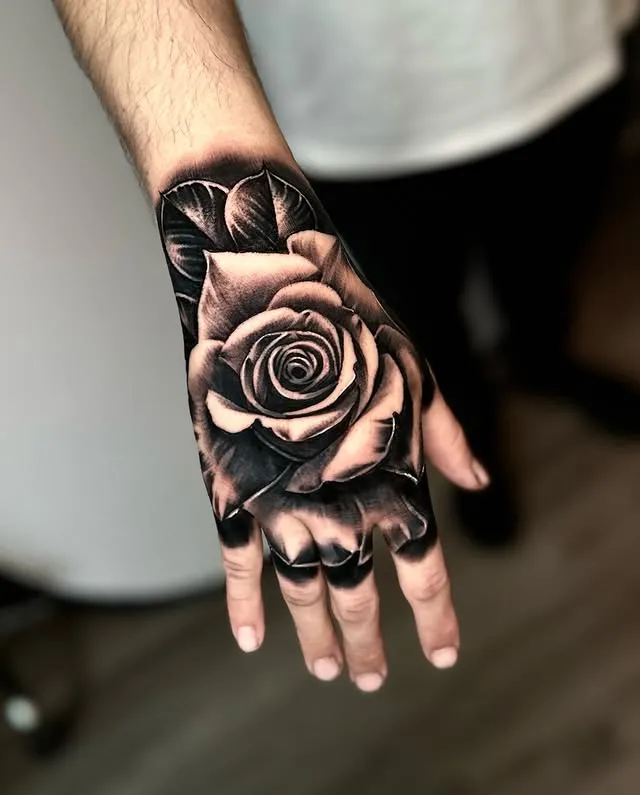 **Blooming Hand Rose**