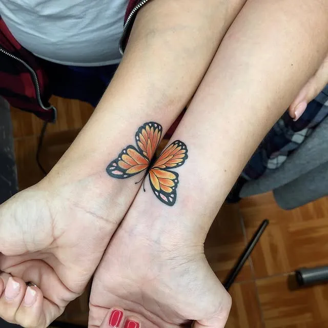 Butterfly Connection Tattoo