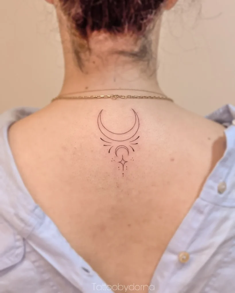 ### Celestial Crescent Design