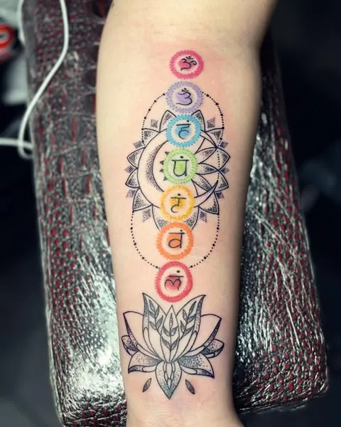 Chakra Energy Flow Tattoo