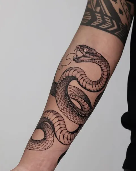 **Coiled Serpent Forearm**