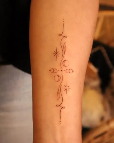 Cosmic Alignment Tattoo