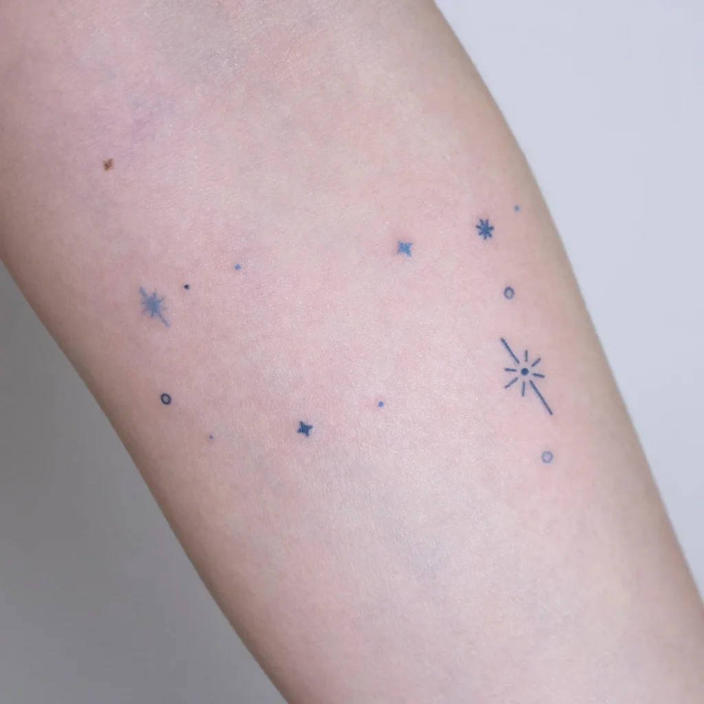 ### Cosmic Minimalism Tattoo