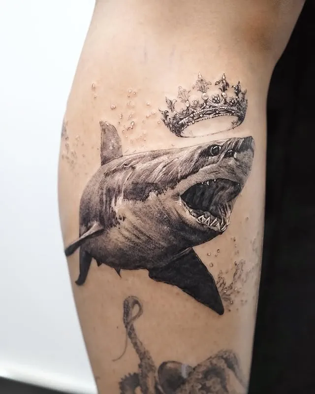 46 Shark Tattoos: Power, Mystery & Oceanic Boldness