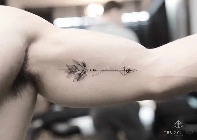 Delicate Floral Arrow