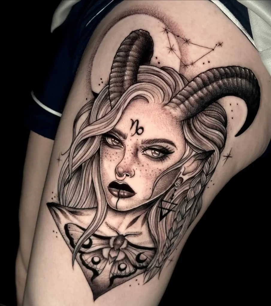 **Goddess with Horns**