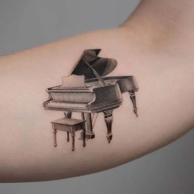 Grand Piano Tattoo