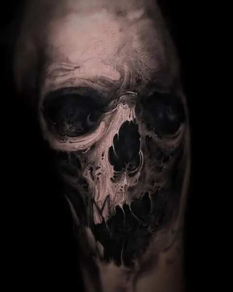 Hauntingly Beautiful Skull