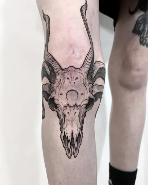 Horned Elegance Tattoo