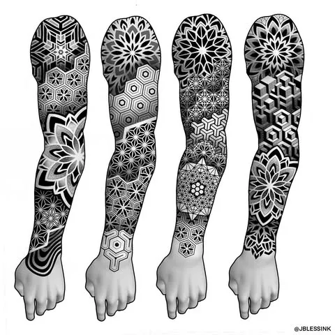 Intricate Sleeve Patterns