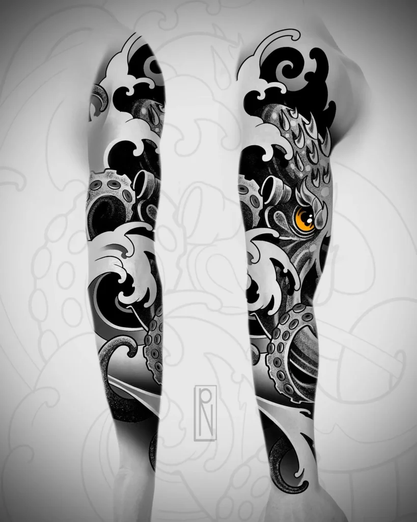 **Intricate Tentacle Sleeve**