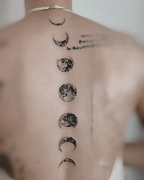 **Moon Phase Alignment Tattoo**