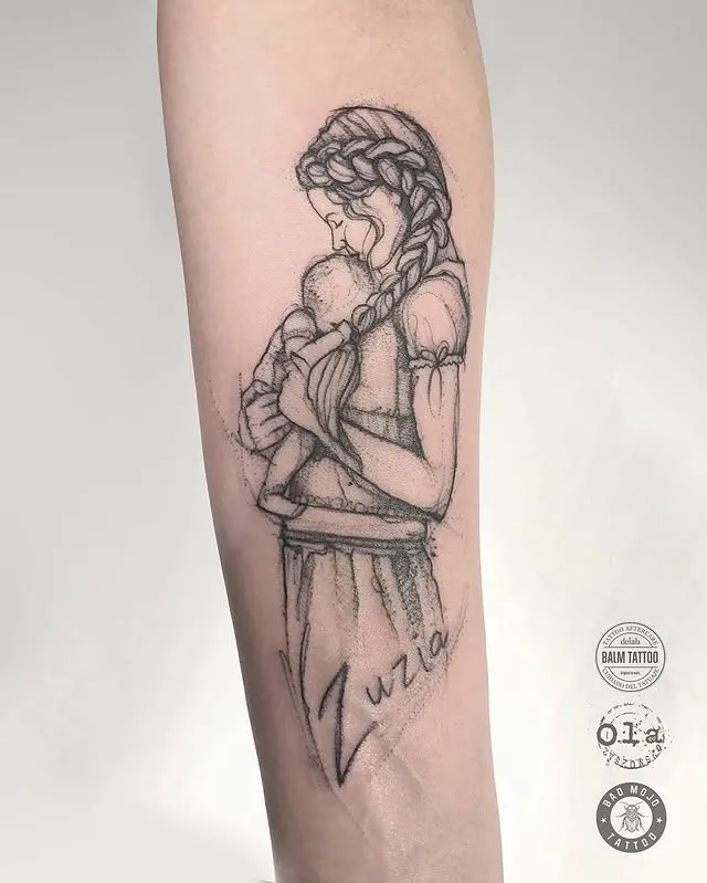 Motherly Embrace Tattoo