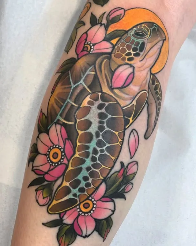 Oceanic Turtle Blooms