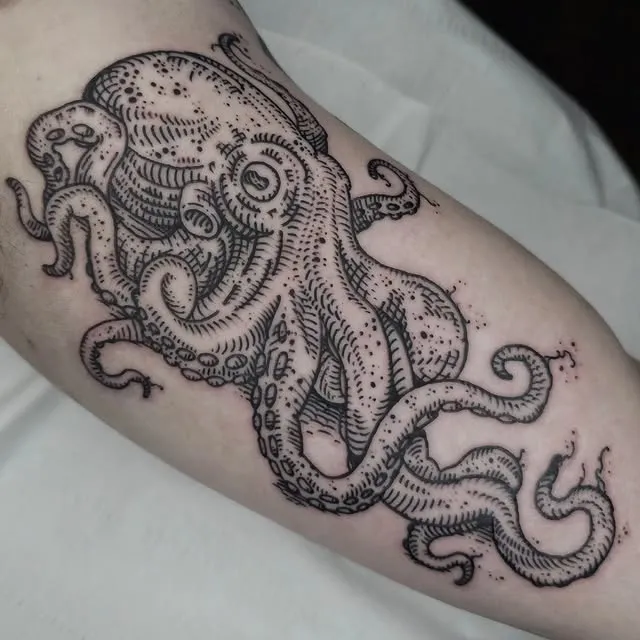 Octopus Linework Elegance