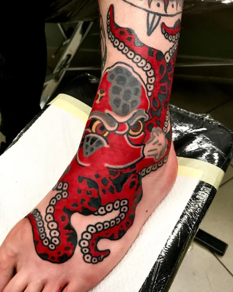 Octopus Strength in Red