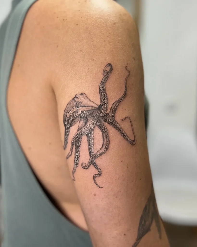 Octopus on Shoulder