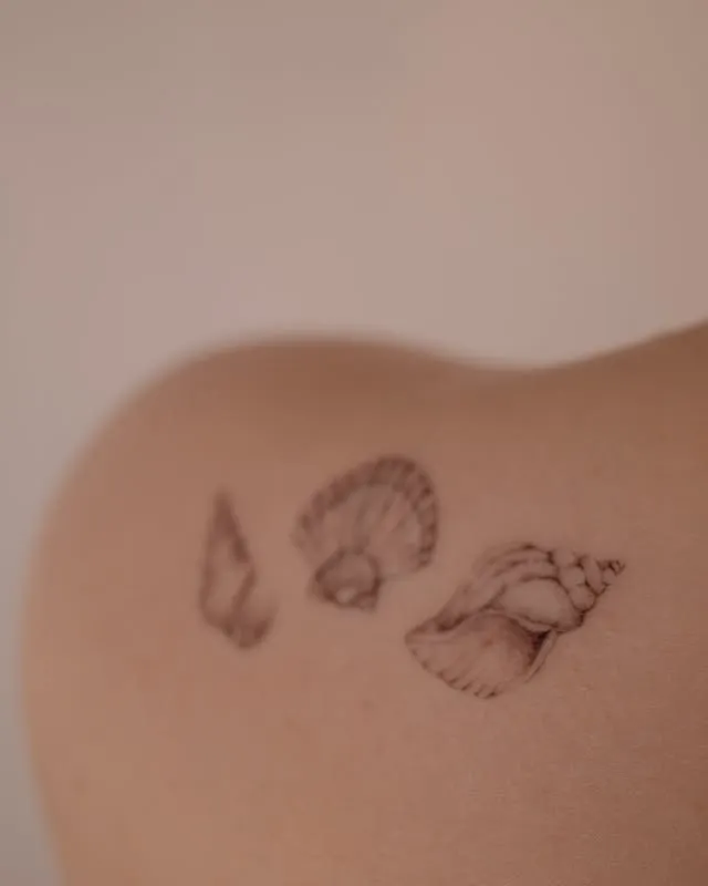 Seashell Trio Tattoo