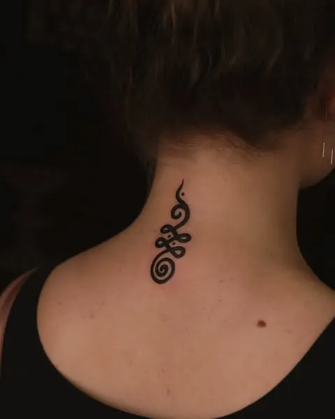 Serpent Spiral Tattoo  