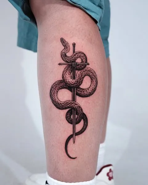 ### Serpent and Sword Tattoo