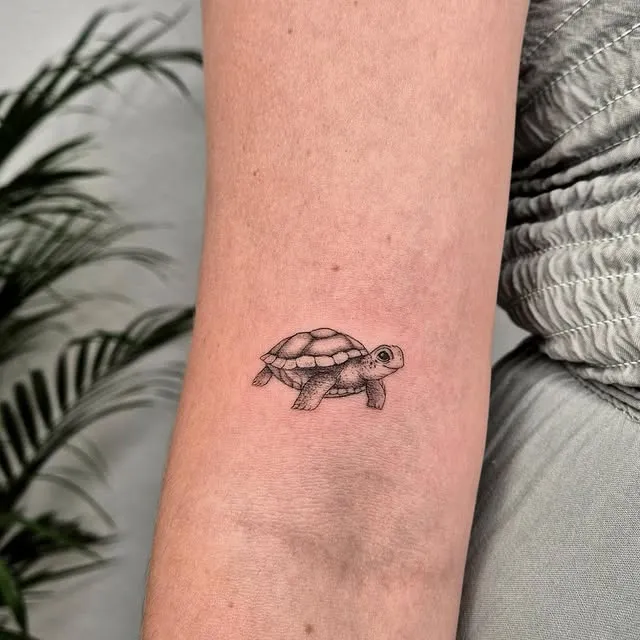 Small Turtle Arm Ink