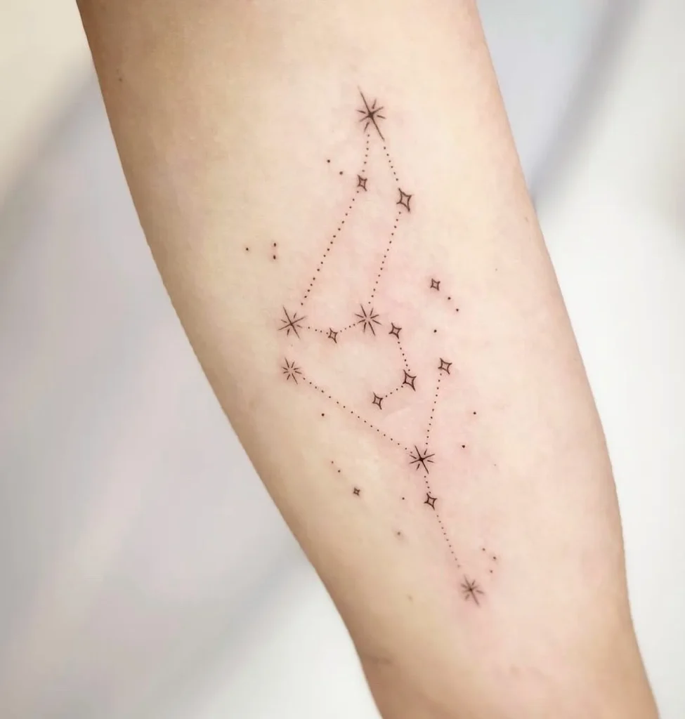 **Starlit Minimalism Tattoo**